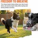 Breathable Basket Dog Muzzle for Extra Large Dogs, Adjustable Reflective Anti-Biting Barking Chewing Muzzle, Soft Durable Pet Muzzle Allows Drinking Panting for 55-88 lbs Extra Large Breed Dogs