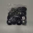 10PCS Tabletop Foosball Bushings Bearing Rods for Fun Games Accessories Black Foosball Machine Bearings Replacement Diameter Threaded Plastic Portable Size Foosball Replacement Parts