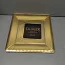 Silver Spoons ELEGANT DISPOSABLE CHARGER PLATES - Beaded Rim - Made of Premium Carstock Materials - 13', 10 PC, Gold - Square