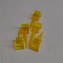 5 PCS Rain Gauge Outdoor, 1.5" Rain Gauges for Yard, Outdoor High Capacity Patio Rain Gauge for Patio Garden Lawn Vegetable Garden and Other Places (Yellow)