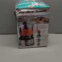 Hamilton Beach Stack & Snap Food Processor and Vegetable Chopper, BPA Free, Stainless Steel Blades, 12 Cup Bowl, 2-Speed 450 Watt Motor, Black (70725A)