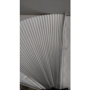 Redi Shade No Tools Original Arch Light Blocking Pleated Fabric Shade White, 72" W x 36" H