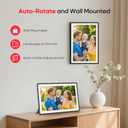 Frameo 10.1" WiFi Digital Picture Frame with 32GB Memory, 1280 x 800 IPS HD Touch Screen Electronic Photo Frame, Auto-Rotate, Slideshow, Wall Mountable, Share Photos/Video Remotely Anywhere