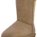 BEARPAW Emma Short Women's Classic Winter Slip On Boots, Lightweight Suede Boots, Size: 10