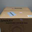 OROLEY Self Cleaning Litter Box, Automatic Litter Box, Odor Control Robot, Cat Ears Design, 96L APP Real-Time Monitor, Cat Litter-Boxs for Multiple Cats, Infrared Safety Sensor, with 1 Trash Bag，White