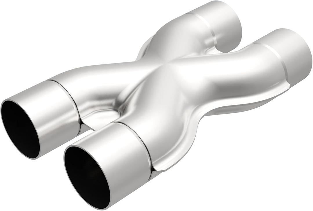 MagnaFlow Performance Exhaust Tru-X Crossover X-Pipe 10791: 2.5"/2.5" Inlet/Outlet, Stainless Steel