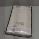 H.VERSAILTEX Linen Blackout Curtain Durable Thick Textured Linen Look 100% Blackout Patio Door Curtain Anti Rust Grommet Extra Wide Sliding Door Curtain Panel, W100 x L84 inch - Natural