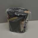 Single Serve One Cup Coffee Maker, for K Cups and Grounds, Mini Coffee Maker with Portable Handle, 6 to 12 Oz Brew Size, for Travel, Camping, Office, RV and Dorm, 120V, Black and Gold