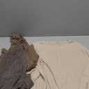 Ficerd 3 Pack Cotton Cropped Long Sleeve Tops for Women Loose Fit Crew Neck Drop Shoulder Crop T Shirts Basic Tee, Size XXL