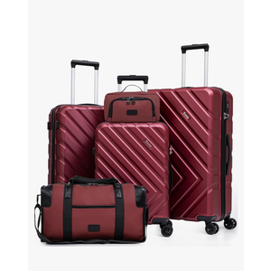 Luggage Sets 5 Piece, Suitcases with Wheels, ABS Hard Case Luggage with TSA Lock Spinner Wheels, Carry On Luggage Set (20/24/28 inch) (5 Piece Sets (20"/24"/28"/DB/TB))