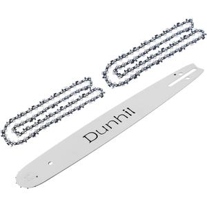 Dunhil 18 Inch Chainsaw Chains .063" Gauge .325" Pitch 68 Drive Links 2-Pack and 1 guide bar for Sthil MS250 MS251 MS230 MS210 021 025 3639 005 0068 26RS 68 for Oregon L68 Chainsaw Chain