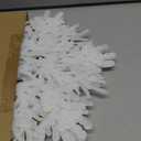 6pcs Large White Snowflakes Ornaments 12 Big Plastic Glitter Snowflake for Winter Indoor Outdoor Christmas Tree Window Room Decorations Giant Craft Snowflakes
