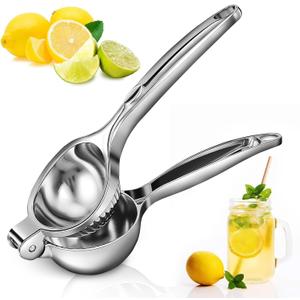 Stainless Steel Lemon Squeezer  Lemon Juicer Squeezer Manual Citrus Juicer | Dishwasher Safe Citrus Press | Corrosion-Resistant | Effortless Maximum Juice Extraction for Lemons, Limes, Oranges & More