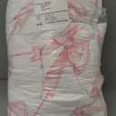 Feelyou Bow Bedding Set Boys Girls Full Size Pink Girls Bow Comforter Set for Kids Women Men Ultra Soft Cute Bowknot Duvet Quilt Kawaii Room Decor