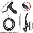 Gashwer Complete Bike Brakes Set, Universal Bike Front and Rear MTB Brake, Inner and Outer Callipers Cables Lever Kit with Multi-Tool Wrenches Black