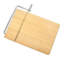 Cheese Slicer with Replacable Stainless Steel Wire, Wood Cheese Cutter, for Cheese, Butter, Soft Food (Oak)