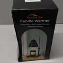 Adjustable Candle Warmer Lamp with Timer, Height and Brightness Control, Compatible with Most Candles, Dimmable Lamp Candle Warmer with 2 Bulbs, Scented Candle Warmer, Black