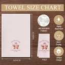 2 x Coquette Pink Bow Coffee Kitchen Towels, Coffee Lover Gifts Dish Tea Towels for Kitchen Decor, Preppy Girly Beverages Hand Towel for Bar Station, 16x24 Inch