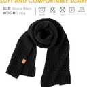 REDESS Women's Long Knit Scarf Winter Warm Big Wrap Thick Winter Cashmere Wool Large Chunky Scarf or Women