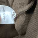 QINSEN Womens Half Zip Crop Sweatshirt High Neck Long Sleeve Pullover Cropped Top (Large, Chestnut)