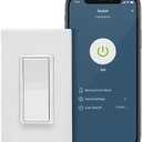 Leviton D215S-1BW Decora Smart Wi-Fi, No Hub Required (2nd Gen) 15A Light Switch