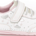 Stride Rite White and silver Shoes Size 4M 