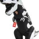 Morph Inflatable Skeleton Dinosaur Costume Adult, Blow Up Skeleton Dinosaur Costume, Trex Costume Dinosaur Blow Up Costume (One Size)