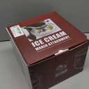 Ice Cream Maker Attachment for KitchenAid Stand Mixer, Ice Cream Bowl Compatible with 4.5Qt and Larger Stand Mixers, Ice Cream & Sorbet Gelato Maker Attachment, 2 Quart, White (ICM-KA-White)