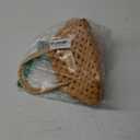 Wood Baskets Woven Hand-Held Wicker Cachepot For Flowers Pot Wicker Baskets Girl Storage Basket with Handle Wedding Home Decor