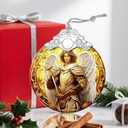 Religious Christmas Ornaments - Archangel Michael Ornament | Christmas Tree Ornament | Xmas Tree Decor - Spiritual Guardian Gift, Holiday Keepsake, Gift Ideas & Holiday Present (3014-baby Ceramic-14)