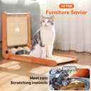 3 Transformable Shapes Cat Scratching Post - Adjustable L-Shape Sisal Scratcher with Multiple Fresh Fun Play Modes, 100% Natural Solid Beechwood& Sisal, Eco-Friendly Furniture Protector