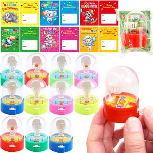 Fancy Land Valentines Mini Finger Basketball Shooting Games Sports Greeting Cards Basketball Party Favors for Valentine's Day School Classroom Gift Exchange 12Pack