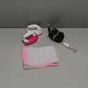 Honoson 2 Pieces Mini Craft Iron Mini Heat Press Iron with Charging Base Accessories for Beads Patch Clothes T Shirts Shoes Clothes and Hats