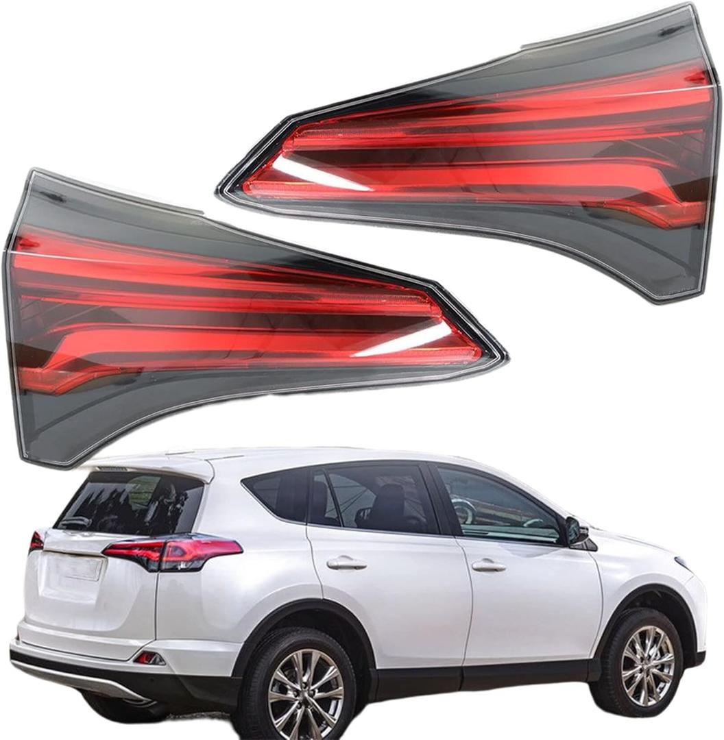 Driver Passenger Side Inner Tail Lights Replacement for Toyota RAV4 2016-2018 Tail Lights Brake Lamp Assembly Left Right Side 815800R031 TO2803133