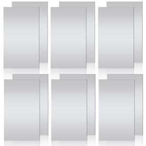 LEIFIDE 12 Pcs Metal Shim Stock 316 Stainless Steel Sheet Shim, Flat Sheets of Metal for Kitchen DIY Craft Making Application 0.001, 0.0015, 0.002, 0.003, 0.004, 0.005 Inch Thick, 6 x 12 Inch