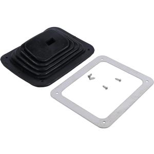 6283 Gear Shift Boot, Dust Cover L 6-3/4" x W 5-5/8" with Chrome Plate & Screws