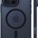 TORRAS Ultra Magnetic for iPhone 15 Pro Case, [3X Military-Grade Drop Tested] [Compatible with MagSafe], Shockproof Translucent Durable Slim Protective Anti-Scratch Anti-Fingerprint, Black