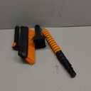 90 Fixed Rotation 3-in-1 Car Snow Brush and Ice Scraper for Cars Windshield with Silicone Squeegee Ergonomic Aluminum Foam Grip Handle 43.3" Extendable for Car Truck SUV Home Winter Snow Removal