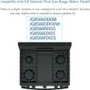 Stove Cover For GE General 30 Inch Gas Range Model JGBS66REKSS JGBS66DEKWW JGBS66DEKBB JGBS66EEKES JGBS66FEKDS, Upgraded 0.5MM Thickness Reusable Burner Guard For For GE Gas Stove Top Protector