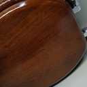 Angel Shield Toilet Seat Round Wood with Slow Close,Easy Clean,Quick-Release Hinges (Round,Dark Walnut)