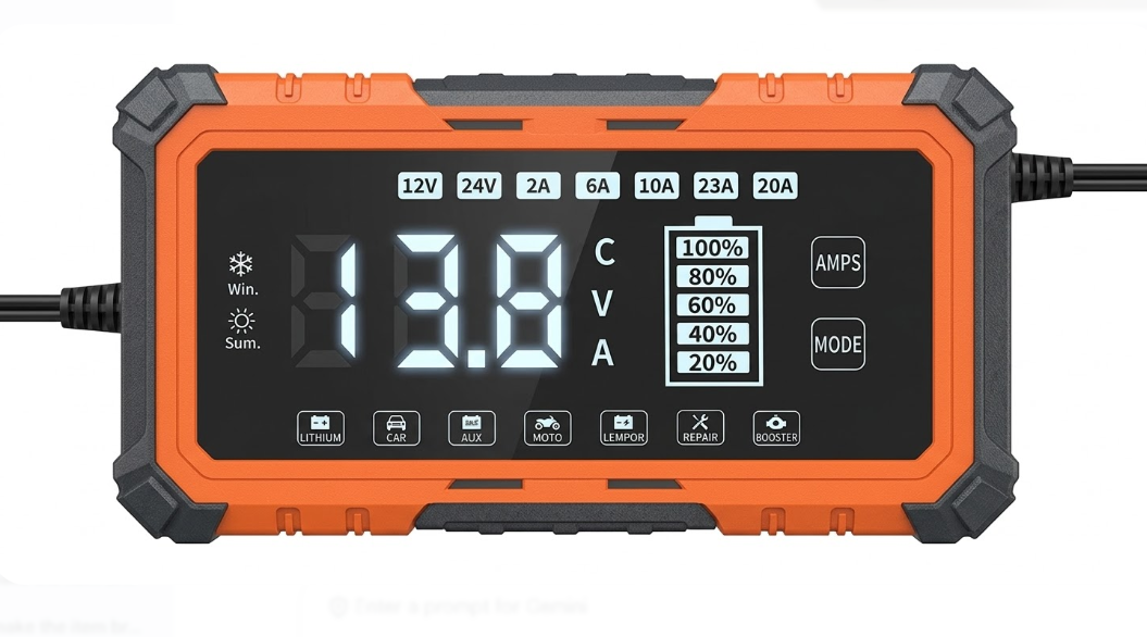 12V20A/ 24V10A Intelligent Pulse Repair Charger