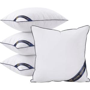 Premium Decorative Throw Pillow Inserts 20x20, Kids Throw Pillows, 4-Pack