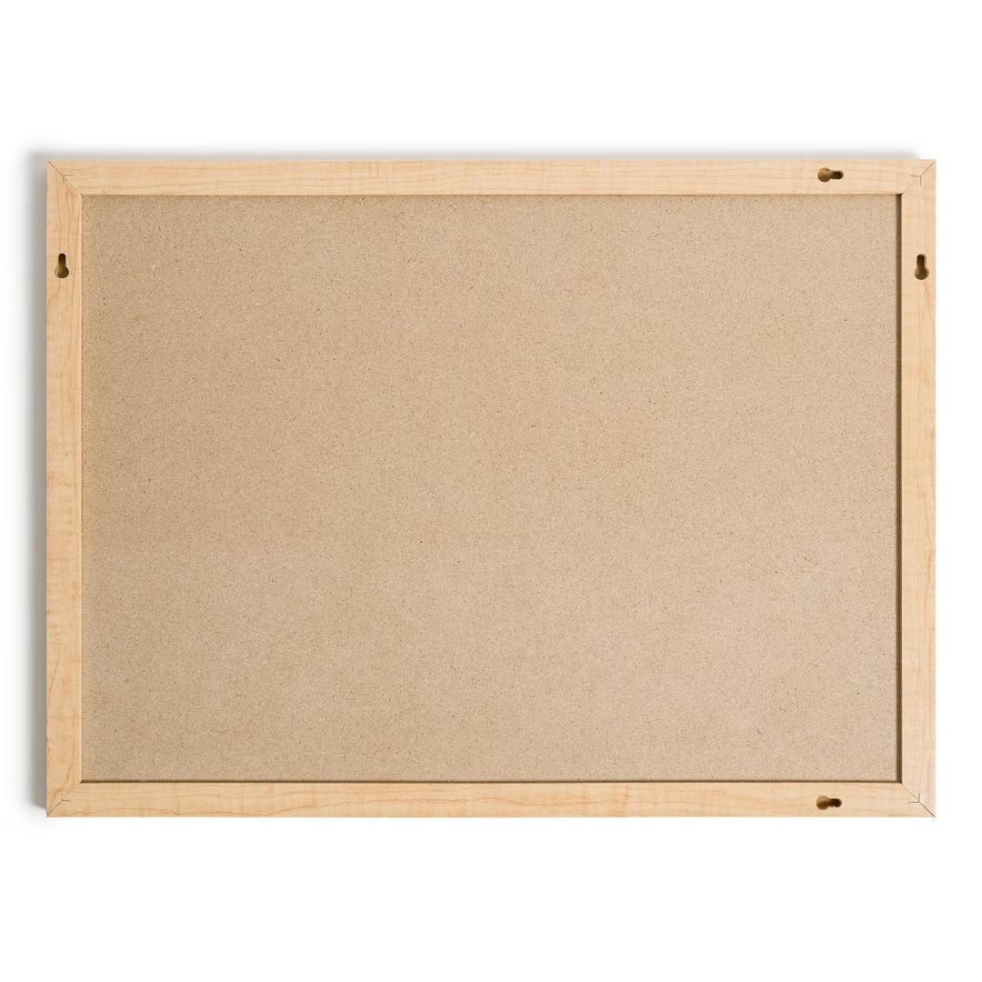 17 x 23 in. Cork Bulletin Board, Natural Maple Wood-Style Frame