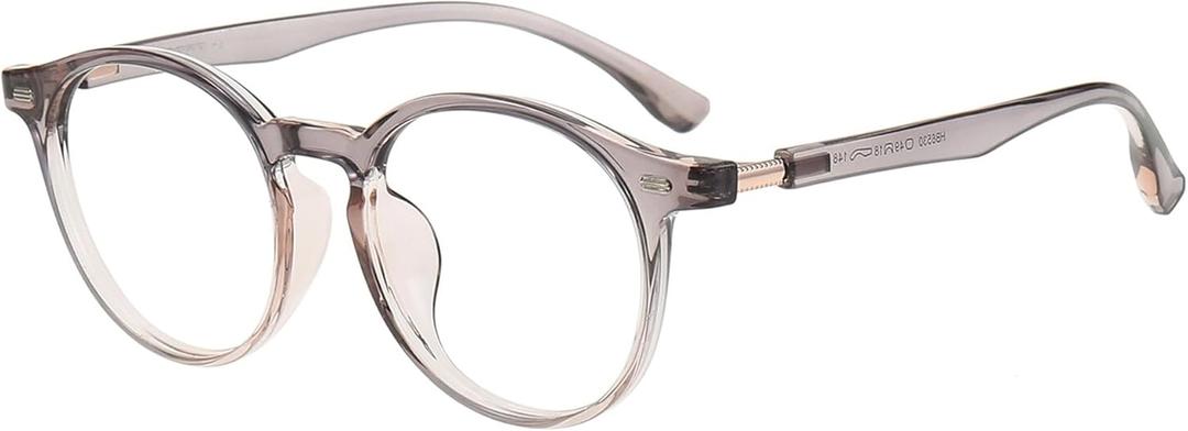 GUDVUE Blue Light Glasses, Computer/Gaming/TV/Phones Glasses for women, Anti Glare/UV400/Eye Strain (Gray Brown)