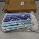 Baquler 24 Pcs 11'' Blue Flameless Taper Candles Battery Operated Candles LED Plastic Gradient Flickering Candlesticks for Wedding Church Dinner Home Christmas Party Decor