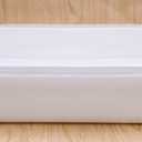 Food Container Rectangular Plastic, 2Pack