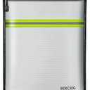 Upgraded Fireproof Document Bag, 15 in x 11 in Large Capacity with Waterproof Zipper, Flame-Resistant Edging, Fire Proof Money Bag for Cash, Safe Storage for Documents Valuables, Passports