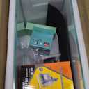 3 Gallon Glass Small Fish Tank, Betta Fish Tank Starter Kit with Filter, Lights,Lid.