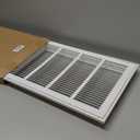 20"W x 12"H [Duct Opening Size] Steel Return Air Filter Grille - Removable Face/Door for 1 inch Filters -HVAC Vent Cover Grill - White [Outer Dimensions: 22 5/8"W X 14 5/8"H]