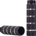 Bike Pegs 2Pcs Aluminum Alloy Anti-Skid Lead Foot Bicycle Pegs 3/8 inch Axles (Black strip)